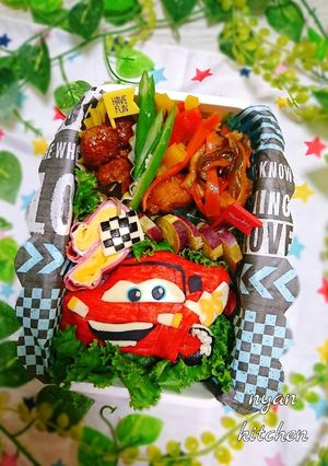 カーズ☆『マックイーン』キャラ弁♡-レシピのメイン写真