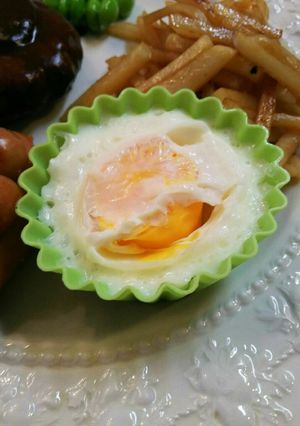 レンジでカップ目玉焼き？？？-レシピのメイン写真