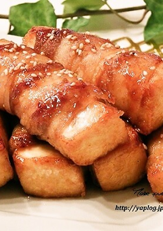 厚揚げの肉巻き☆はちみつ照り焼き-レシピのメイン写真