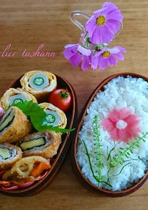 身近な野菜でコスモス弁当-レシピのメイン写真