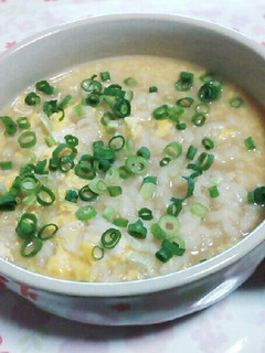 ほっこりする卵味噌雑炊♪-レシピのメイン写真