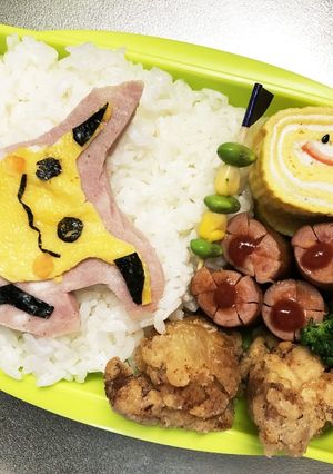 旦那弁当174♥キャラ弁 ミミッキュ弁当-レシピのメイン写真