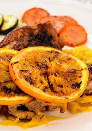 鶏もも肉のオレンジソース焼き-レシピのメイン写真
