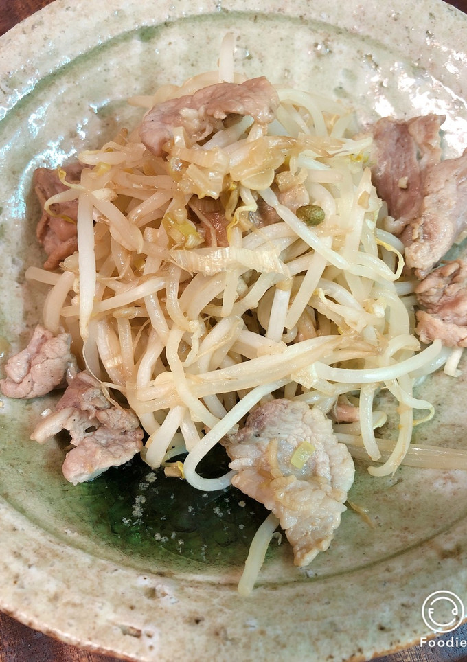 山椒とネギで！豚ともやしの酢生姜炒め-レシピのメイン写真