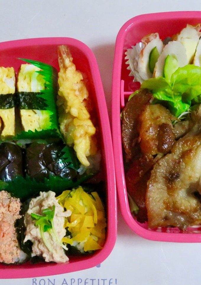 運動会☆中学生〜握り寿司風 二段弁当〜-レシピのメイン写真