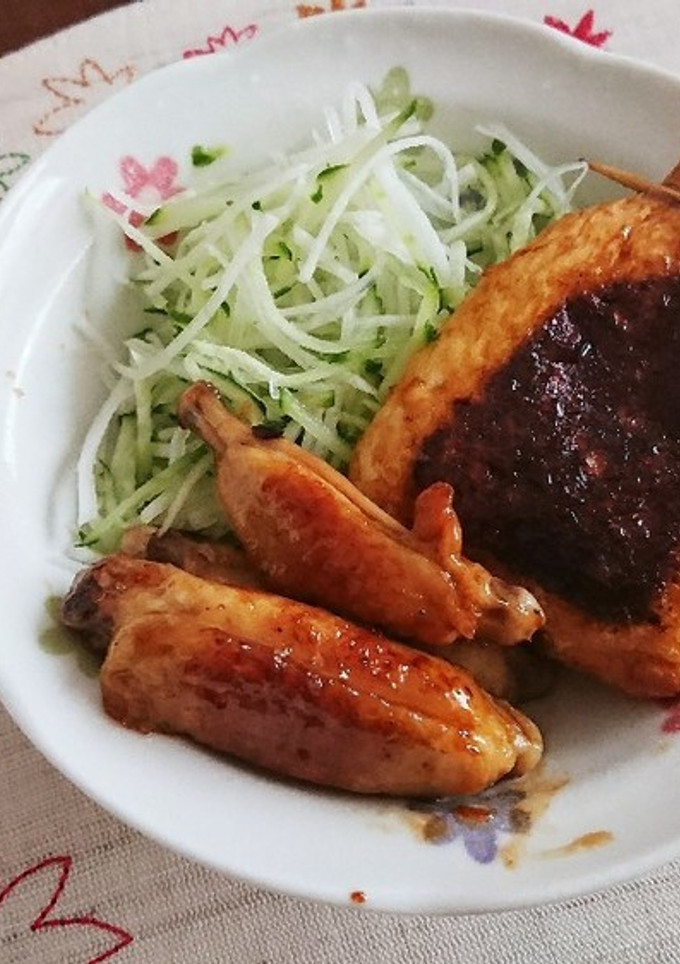 卵巾着の照り焼き(手羽中も)-レシピのメイン写真