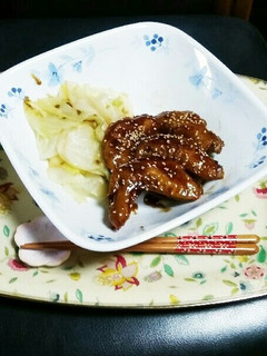 手羽先♪のソース焼き(^q^)-レシピのメイン写真