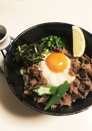 牛肉とろろうどん-レシピのメイン写真