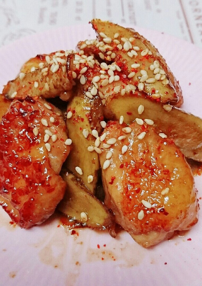 簡単!鶏ももとゴボウの甘辛炒め-レシピのメイン写真