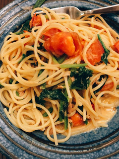 ツナとトマトとほうれん草のパスタ-レシピのメイン写真
