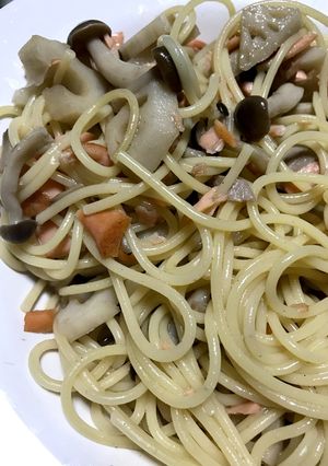 レンコンと鮭としめじの和風パスタ♡-レシピのメイン写真