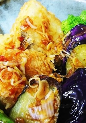 自家製万能黒酢のタレで鱈と野菜の揚げ浸し-レシピのメイン写真