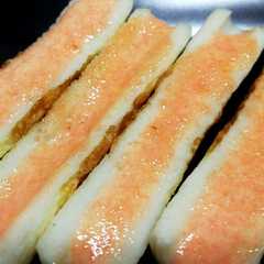 รูปของ ちくわの明太マヨ焼き