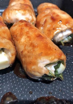 焼肉のタレで☆ささみと大葉のチーズロール-レシピのメイン写真