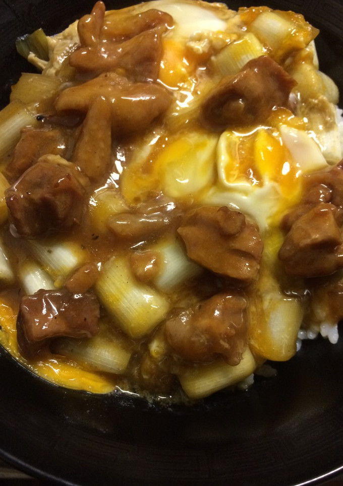 錬金術シリーズ 長ネギと缶詰の親子丼-レシピのメイン写真