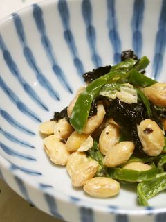 大豆とピーマンの海苔マヨネーズ和え♪-レシピのメイン写真