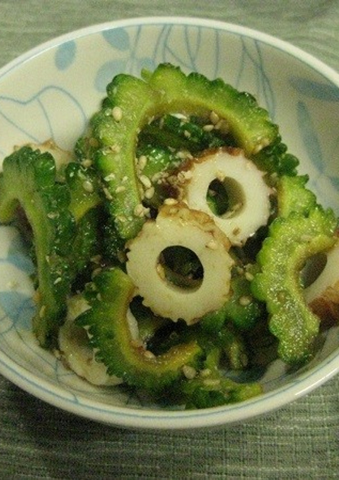 ゴーヤとちくわの胡麻和え-レシピのメイン写真