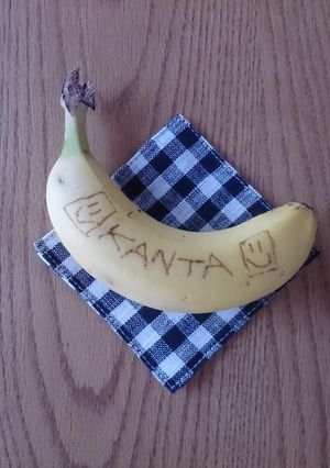 お弁当 おやつ おなまえバナナ-レシピのメイン写真