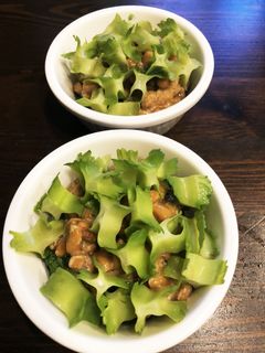四角豆とモロヘイヤの☆納豆和え-レシピのメイン写真
