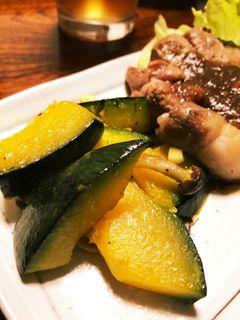 カボチャの昆布茶炒め-レシピのメイン写真