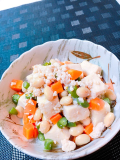 高野豆腐のミルク煮´ω`ダブル大豆で♬-レシピのメイン写真