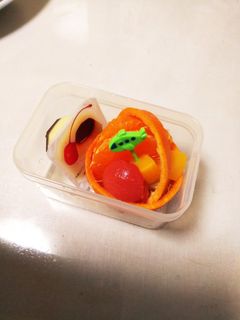 オレンジの飾り切り~簡単なかごに~-レシピのメイン写真