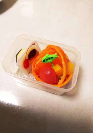 オレンジの飾り切り～簡単なかごに～-レシピのメイン写真