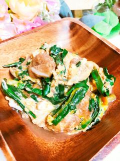 お麩入り♪ニラの卵とじ♡-レシピのメイン写真