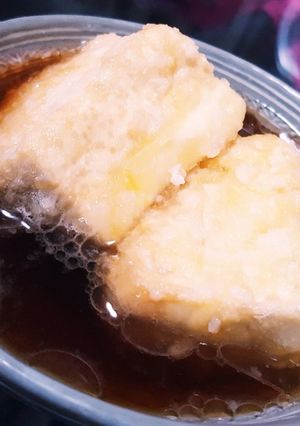 簡単♪うっすら月見な揚げ出し豆腐~-レシピのメイン写真
