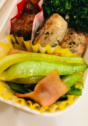 青梗菜とベーコンの簡単炒めお弁当の隙間に-レシピのメイン写真