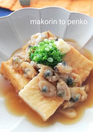 麺つゆで簡単＊厚揚げのあさりあんかけ-レシピのメイン写真