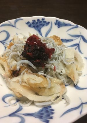 そのままシラス梅ちくわ塩麹和え！-レシピのメイン写真