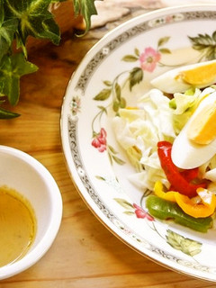 野菜をたっぷり♪簡単わさびドレッシング-レシピのメイン写真