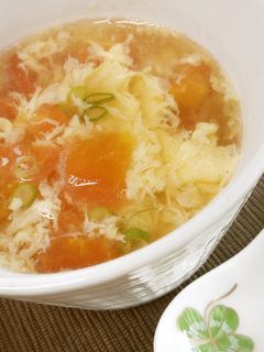 トマトのかき玉スープ♪めっけ-レシピのメイン写真