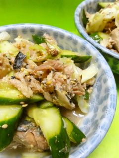 *鯖缶ときゅうりで簡単和え物*-レシピのメイン写真