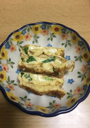 簡単ネギ入り 卵焼き-レシピのメイン写真