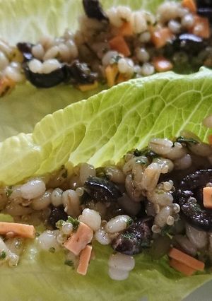 餅麦キヌア❤️低糖質高たんぱくサラダ-レシピのメイン写真