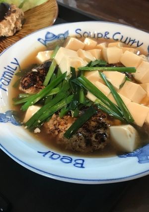 脂質カット！豆腐尽くしハンバーグの餡掛け-レシピのメイン写真