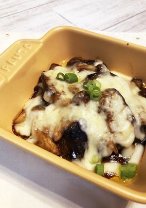 なすとしめじの味噌チーズ焼き-レシピのメイン写真