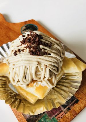 簡単に☆モンブランパイ-レシピのメイン写真
