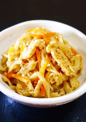 切り干し大根･人参･油揚げの胡麻甘酢煮-レシピのメイン写真