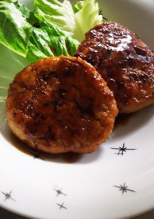 混ぜるだけ！簡単！鶏肉で豆腐ハンバーグ-レシピのメイン写真