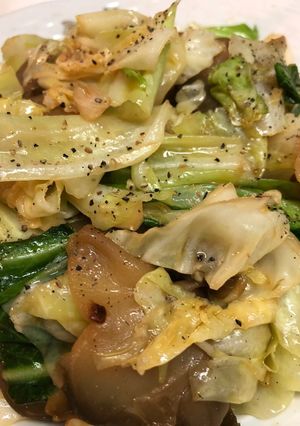 キャベツとザーサイの炒め物【JA北越後】-レシピのメイン写真