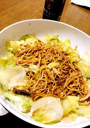 レタスとサキイカの焼きそば-レシピのメイン写真