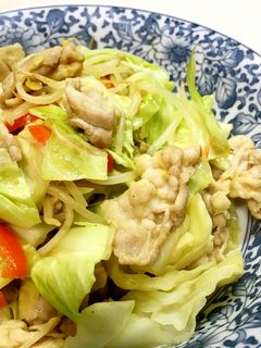 豚バラ肉とキャベツのカレー風味炒め-レシピのメイン写真