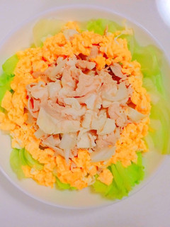 お肉たっぷり!豚肉と卵の冷しゃぶサラダ-レシピのメイン写真