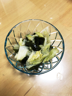 簡単☆5分☆キャベツとワカメの酢の物-レシピのメイン写真