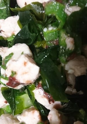 梅しそオクラと鶏むね肉のサラダ-レシピのメイン写真