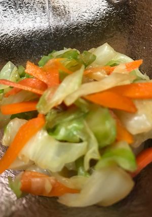 キャベツと人参の醤油和え-レシピのメイン写真