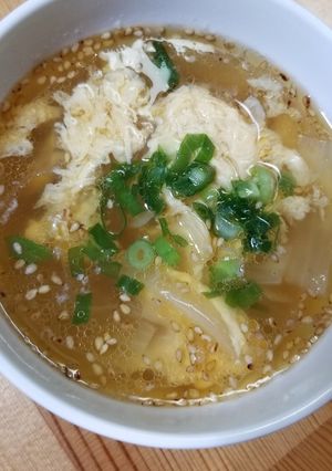玉ねぎ＆卵だけ❀簡単❀中華スープ-レシピのメイン写真